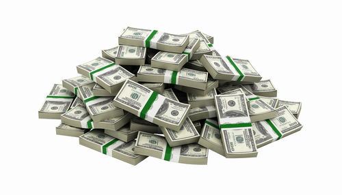 A pile of money